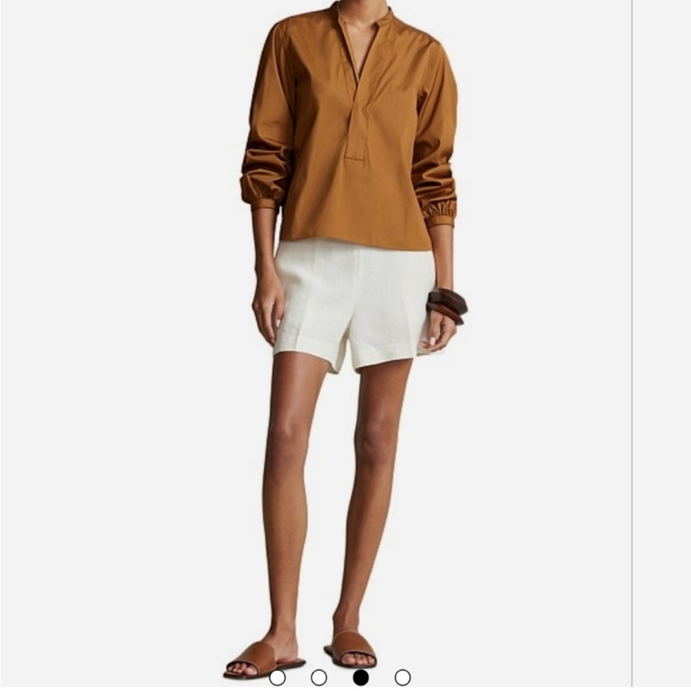 Polo Ralph Lauren Boxy Fit Cotton Blouson Sleeve Shirt